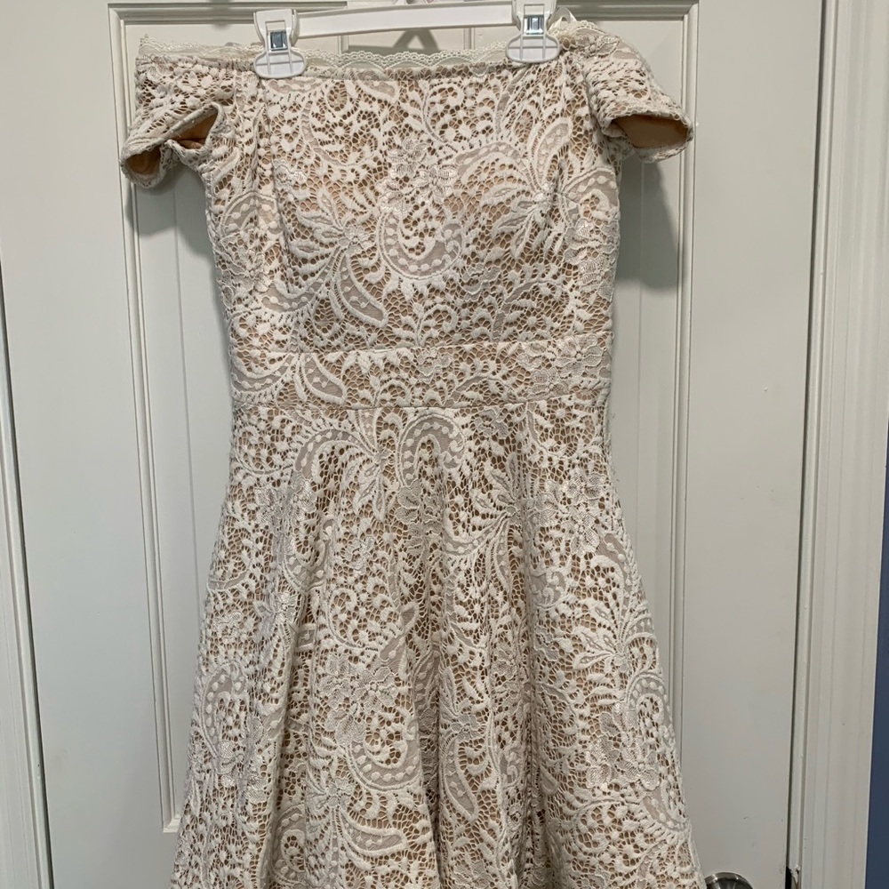 formal off the shoulder dress